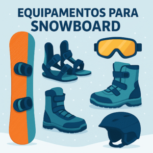 equipamentos para snowboard