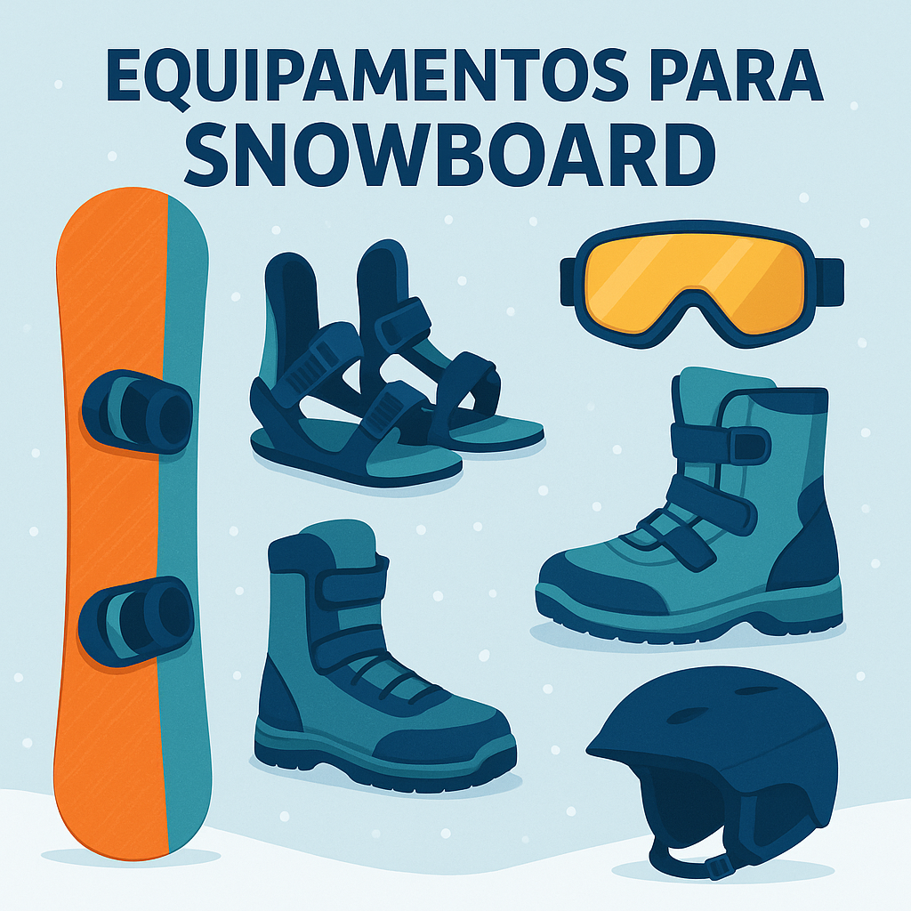 equipamentos para snowboard
